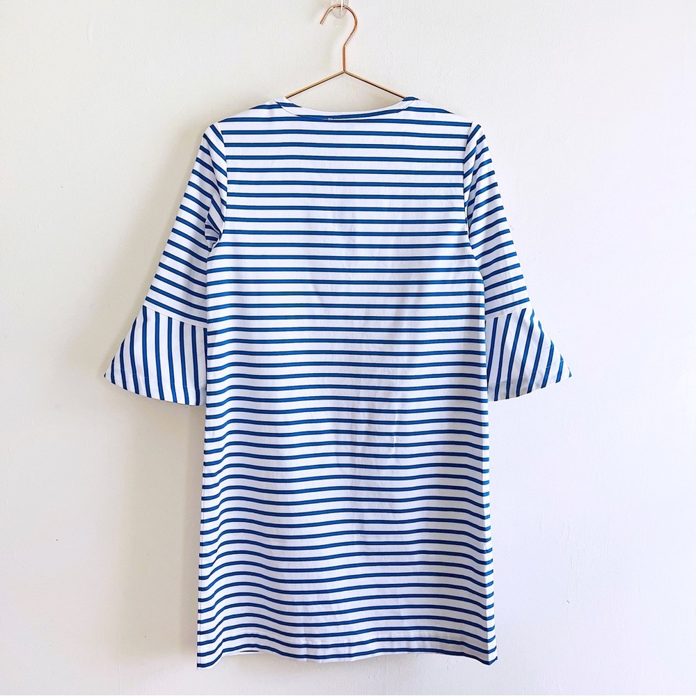 Draper James Sailor Stripe Ruffle Shift Dress - Picture 3 of 11